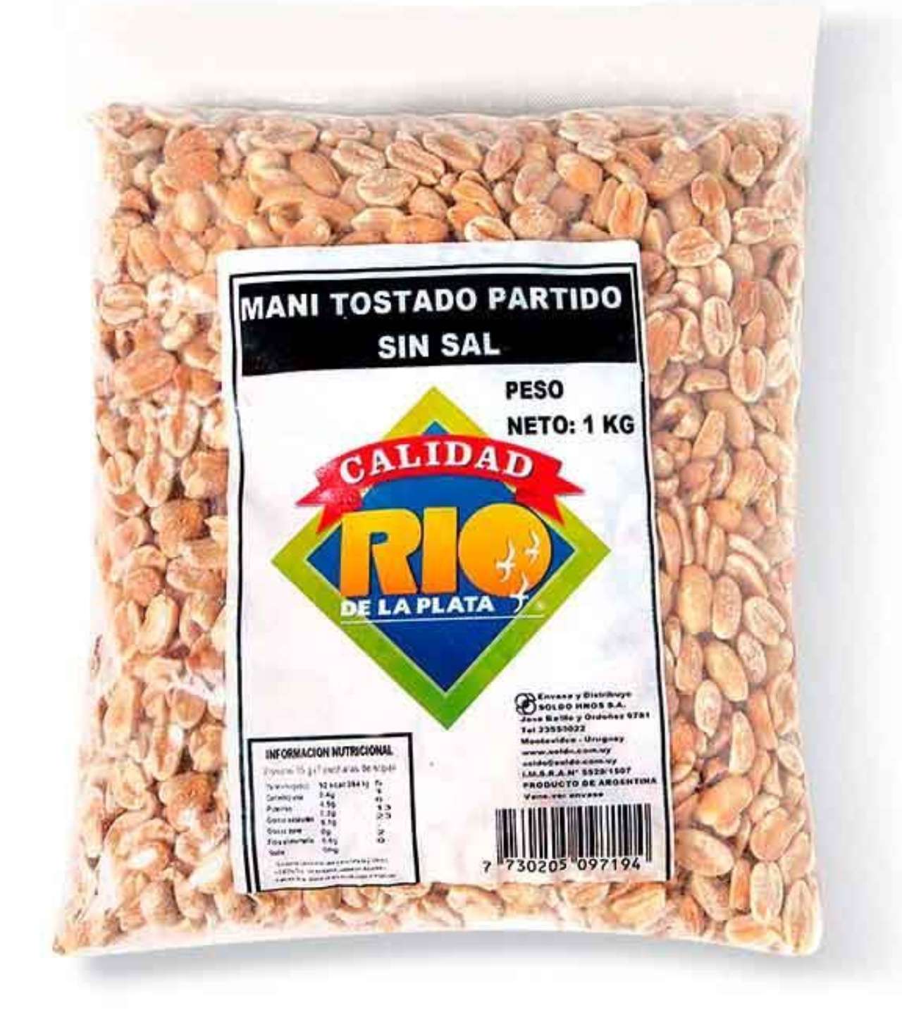 MANI TOSTADO SIN SAL RIO DE LA PLATA 500GR Cofas