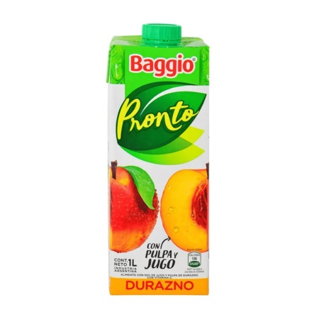 JUGO BAGGIO DURAZNO 1 LT.