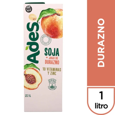 JUGO ADES DURAZNO 1 LT.