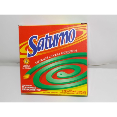 INSECTICIDA SATURNO ESPIRALES X 10 UN