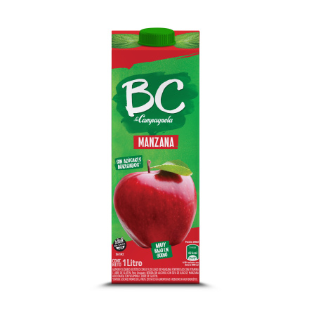 JUGO BC MANZANA 1 LT.