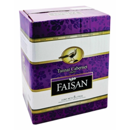 VINO TANNAT CABERNET FAISAN 5LT. C/CANILLA