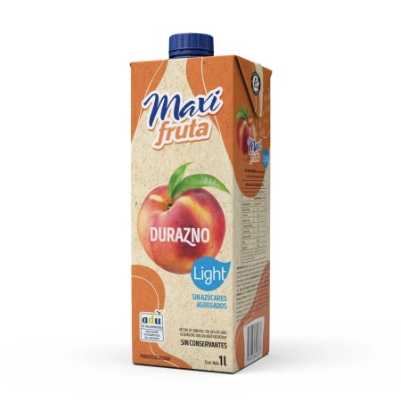 JUGO MAXI FRUTA DURAZNO LIGHT 1 LT.