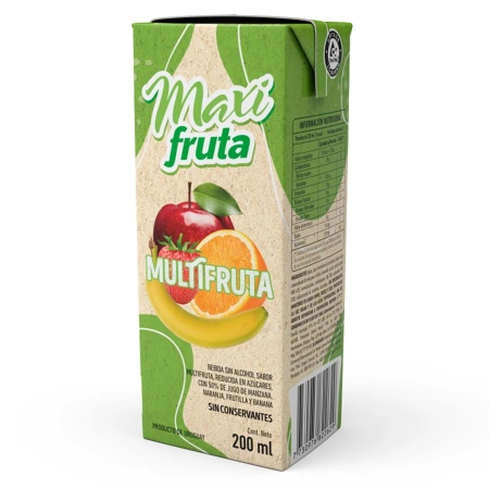 JUGO MAXI FRUTA MULTIFRUTA 200 ML.