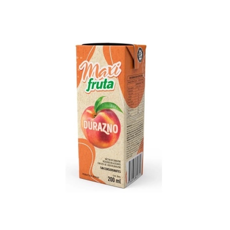 JUGO MAXI FRUTA DURAZNO 200 ML.