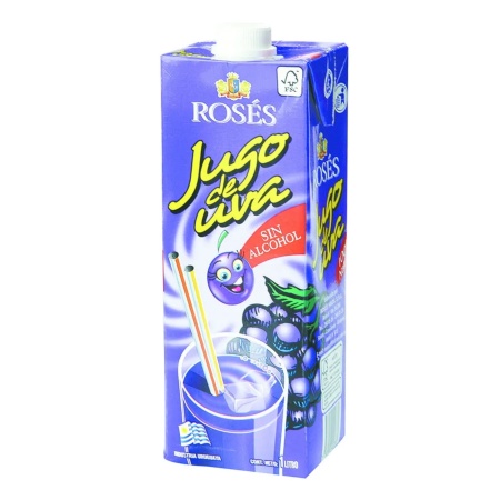 JUGO DE UVA ROSADO ROSES 1 LT.