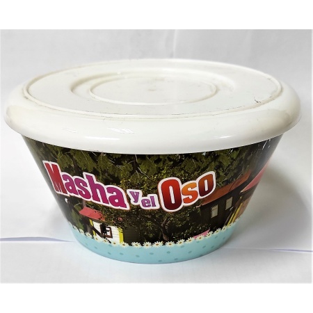 BOWL C/TAPA PLASTICO