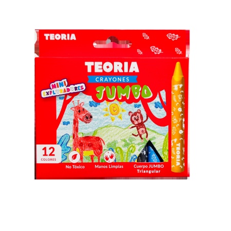 CRAYON TRIANGULAR JUMBO X 12 TEORIA+