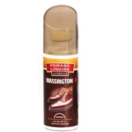 POMADA CALZ.WASSINGTON MARRON LIQUIDO 60 CC