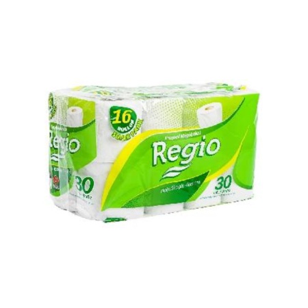 PAPEL HIGIENICO REGIO 30 MT X16 UN