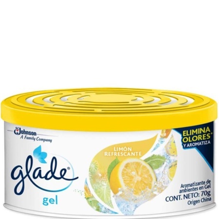 AROMATIZANTE GLADE MINI GEL LIMON 70 GR