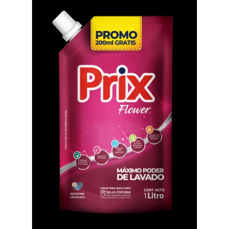 JABON LIQUIDO PRIX DOYPACK FLOWER 1 LT