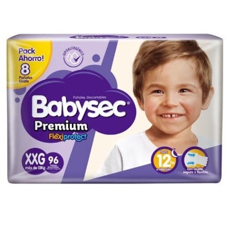 PAÑAL BABYSEC PREMIUM XXG X 96 UN